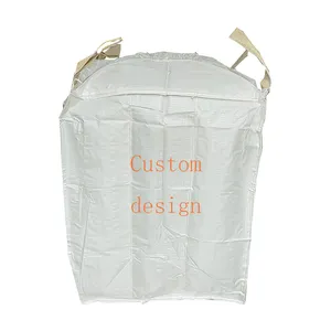 1 tonnellata 1.5 tonnellata 2 ton pp tessuto in polipropilene alla rinfusa jumbo big bag 1000kg sacco di cemento sabbia per imballaggio industria edile