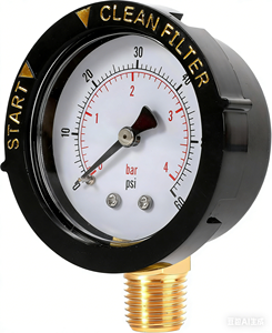 Manómetro para Filtro de <span class=keywords><strong>Piscina</strong></span> 0-60 PSI 1/4" NPT de Montaje Inferior, Repuesto para Bomba de <span class=keywords><strong>Piscina</strong></span> y Válvula de Spa/Acuario - Product Image 4