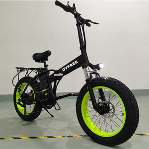 Ebike 20 pouces grandes roues gros pneus amortisseurs avant et arrière pliant électrique motoneige VTT - Product Image 5