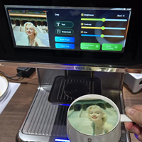 Printer Kopi Inkjet Flatbed Otomatis Foodart L800 Print Head Tinta Edible Multi Warna Kontrol Android 20-40 detik/Cangkir 600X600dpi