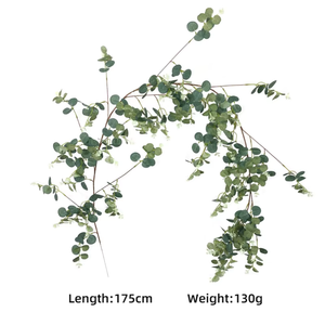 Guirnalda Decorativa Artificial de Eucalipto con Hojas de Dinero <span class=keywords><strong>para</strong></span> Sala de Estar, Dormitorio, Aire Acondicionado y Tuberías - Product Image 2