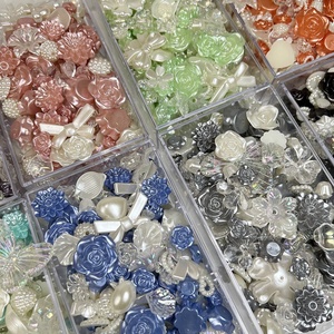 Latest Fashion Mixed Colors ABS Pearl Flower Loose <b>Beads</b> DIY Jewelry Phone Case Decor - Product Image 5