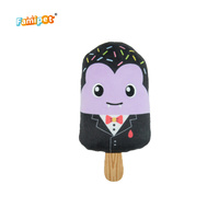 Famipet Fabricant Grossiste Nouveau Jouet pour Chien en Peluche Doux et Froissé, Design Sucette Glacée Thème Halloween, avec Sonnette