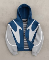 Hoodie d'hiver surdimensionné de qualité supérieure avec motif à pois en strass, 300 g/m², 100 % coton, doublure en satin personnalisée, épaules tombantes, haute qualité