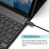 Étui pour tablette en cuir PU ultra-fin et léger avec clavier BT, clavier personnalisable pour Honor Pad 8 12 pouces, certifié