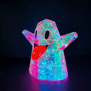 Simpatici fantasmi luminosi prismatici e luminosi con la lingua rossa - Product Image 5