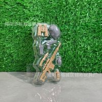 Nuevo modelo de equipo y arma de soldado en miniatura de Jinbing, rifle de francotirador, pistola, casco, telescopio, Granada, juego Battle Royale,