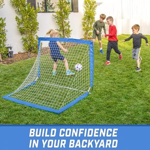 Porte da Calcio Portatili per Bambini - <span class=keywords><strong>13</strong></span> Opzioni di Colore - Scegli 4 X 3 ft o 6 X 4 ft - Reti Pop-up Team Tone per Cortile - Product Image 5