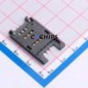 SIM-011B-P6 SIM Card Connector SMD,P=1.27mm Connector Flip Cover Type Mini SIM Card Card Holder 2.5mm - Product Image 1