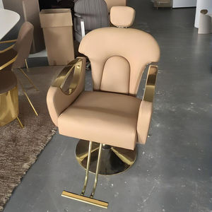 ชุดเก้าอี้<span class=keywords><strong>ตัดผม</strong></span><span class=keywords><strong>ชาย</strong></span>แบบปรับได้สำหรับร้านเสริมสวยแบบทันสมัยทำจากโลหะ - Product Image 1