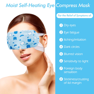 Mascarilla Ocular Térmica Instantánea Suave de Marca Privada, Parche de Cuidado Ocular, Almohadilla Térmica, Mascarilla Ocular de Vapor - Product Image 2