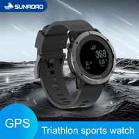 Reloj Deportivo Inteligente Sunroad T3 con GPS para Correr, Ciclismo, Natación, Triatlón, Altímetro, Barómetro, Brújula, Senderismo, Resistente al Agua 10ATM, Reloj de Pulsera para Hombre