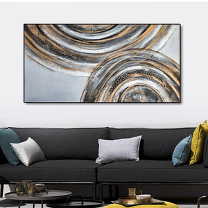 Huamiao grande arte astratta pittura a olio di spessore moderni dipinti su pietra su tela immagini di decorazioni murali per Home Office - Product Image 2