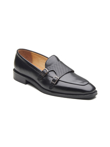 Mocasines de cuero importado con punta redonda para hombre, con diseño clásico sin cordones, construcción formal, forro de cuero DD y Ortholite. - Product Image 4