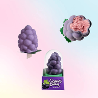 Aliments exotiques, glaces aux fruits multiples au chocolat, en boîte, mangue, avocat, fraise, raisin, pêche, citron, faible teneur en matières grasses, 75g