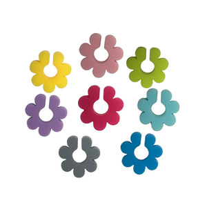 Juego de 6 Marcadores de Silicona con Forma de Flor de Colores, Gran Venta - Product Image 1