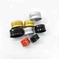 Bouchon à vis rond en aluminium et plastique pour bouteille d'eau, 18mm, 22mm, 28mm, 32mm, anodisation multicolore, vente en gros à prix réduit