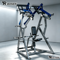 Máquina de entrenamiento de fuerza de alta gama para uso comercial, con placas de acero de 3 mm de espesor, tipo Hammer Strength Iso-lateral D.Y.Row