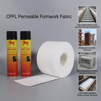 Tissu de coffrage perméable CPFL direct usine pour composants préfabriqués en béton autocompactant, piliers de ponts de voies ferrées à grande vitesse