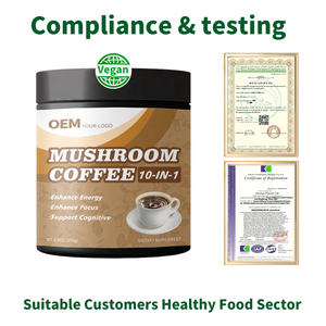 Café Instantáneo con Mezcla de Hongos, Venta al Por Mayor de Fábrica, Refuerzo del Sistema Inmunológico, 100% a Base de Plantas, Cumple con las Normas de la UE - Product Image 5