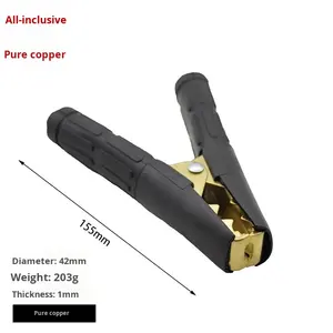 Atacado 1000A Grande Espessado Jacaré Clipes 160mm Pure Copper Bateria Carregamento Clipes Fabricante - Product Image 5