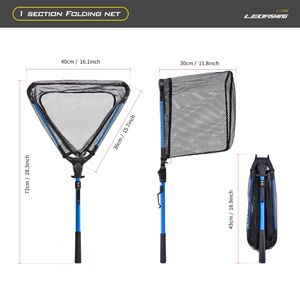 Nouveaux outils de pêche en plein air en alliage d'aluminium pliable télescopique Triangle filet de pêche pliant <span class=keywords><strong>à</strong></span> la main filet de pêche <span class=keywords><strong>à</strong></span> <span class=keywords><strong>vendre</strong></span> - Product Image 5