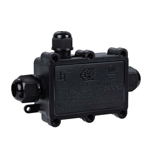 Boîtier de jonction étanche extérieur IP68 en aluminium avec filetage 1/2 pour éclairage et électronique - Product Image 2