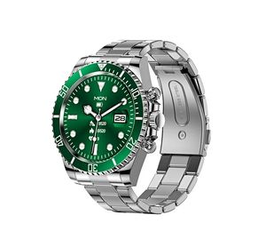 男士智能手表BT呼叫心率跟踪器运动模式豪华智能手表安卓iOS不锈钢商务手表 - Product Image 1