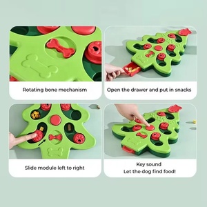 Distributeur de nourriture éducatif pour chien en forme de sapin de Noël festif avec conception anti-étouffement pour le dressage canin - Product Image 6