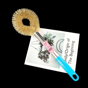 Brosse à casseroles C307 à poils, 21 cm, en fibre de coco, pour laver les casseroles et les poêles. Prix : 1 yuan. Prix de gros : 2 yuans. - Product Image 4