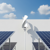 Nouvelle éolienne à axe vertical en spirale 1000W 12V 24V pour usage domestique et agricole avec contrôleur de charge MPPT à prix abordable