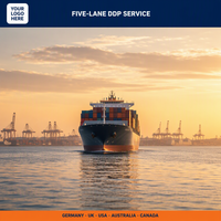 Fret maritime DDP de Chine vers l'Allemagne, le Royaume-Uni, les États-Unis, l'Australie, le Canada, LCL Express, transitaire, 13-35 jours de transit, assurance.