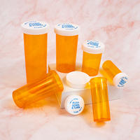 Frascos vacíos para medicamentos Rx, frascos de plástico PP a prueba de niños, botella para medicamentos en cápsulas con tapa reversible