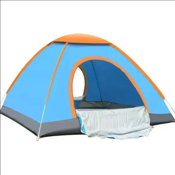 OEM Hot Sale Free to Build Hand Throwing Tent Portable Folding Camping Hiking Automatic Tent for 2 Person 4 Person