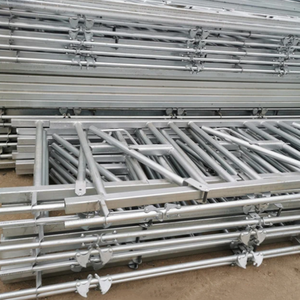 Valla de ganado galvanizada de doble apertura automática Condición nueva y usada Uso en granja con diseño de llave de cabeza de plástico y acero - Product Image 4