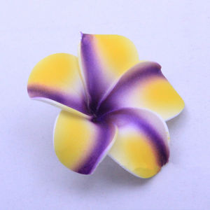 Ornements de cheveux de fête hawaïenne décoration de gâteau d'anniversaire de mariage 7CM Plumeria artificielle bicolore <span class=keywords><strong>Rubra</strong></span> - Product Image 6