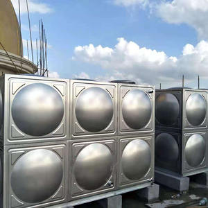 Réservoir d'eau en acier inoxydable de grande capacité, réservoir d'eau galvanisé à chaud, réservoir d'eau en acier inoxydable 304 de qualité industrielle, sur mesure - Product Image 1