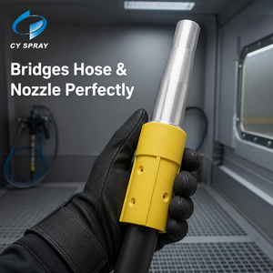 Nouveau support de <span class=keywords><strong>buse</strong></span> de <span class=keywords><strong>sablage</strong></span> industriel en nylon haute résistance, raccord de tuyau de <span class=keywords><strong>sablage</strong></span> fileté NPT 1-1/4 pouce et UNC 2 pouces - Product Image 1