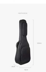 Vente en gros de sacs de transport pour guitare acoustique souple de haute qualité, en tissu Oxford de 15 mm d'épaisseur, avec logo personnalisé, 36 po, 39 po, 41 po, pour musiciens - Product Image 4