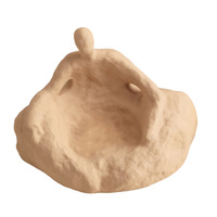 TONFO Sculpture Abstraite Wabi Sabi de Figure Humaine, Ornement Artistique en Céramique Moderne Médiéval pour la Décoration Intérieure, Fait Main, Rangement