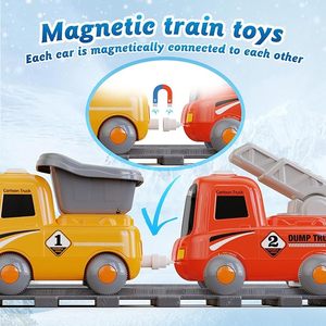 Ensemble de <span class=keywords><strong>train</strong></span> AJB pour tout-petits avec vapeur, lumières et sons, <span class=keywords><strong>train</strong></span> magnétique sûr, jouets de <span class=keywords><strong>train</strong></span>, cadeau d'anniversaire - Product Image 5