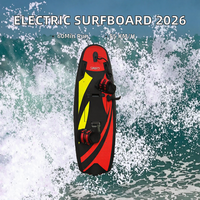 Planche de surf à moteur en fibre de carbone, planche de surf électrique, pour divertissement marin, batterie au lithium ternaire
