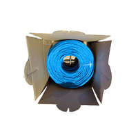 Câble de réseau Ethernet certifié de haute qualité, câble de données 4PR CAT6 UTP, conducteur en cuivre, gaine en PVC, câble LAN