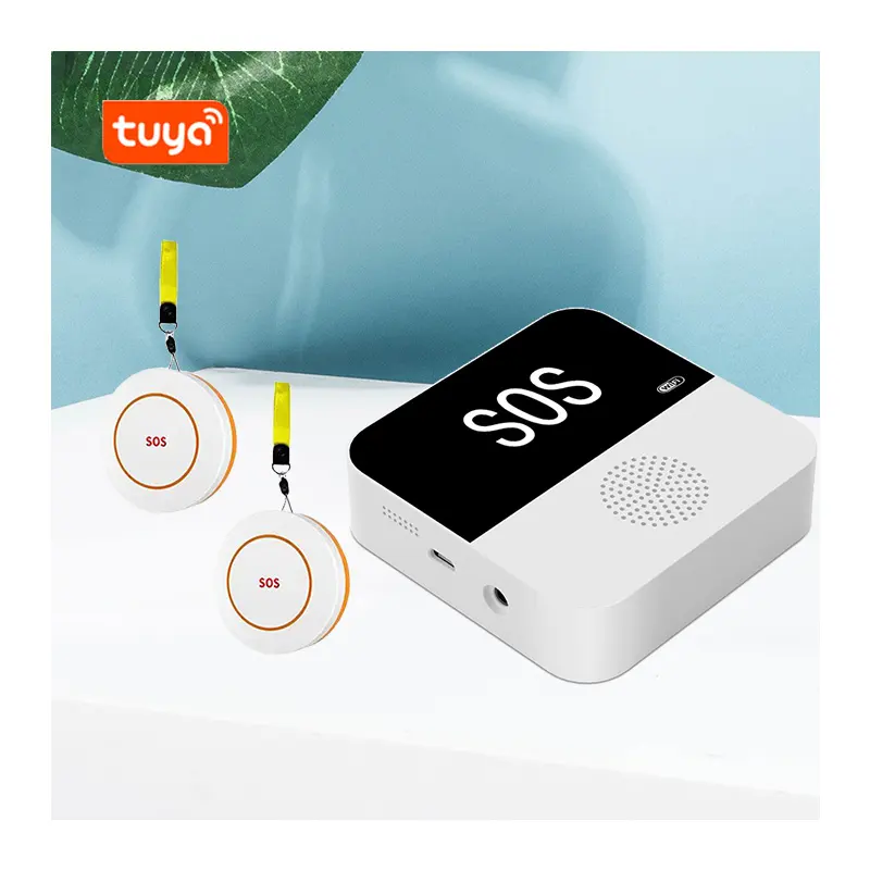Fabrika doğrudan Tuya Wifi SOS Alarm sistemi paneli 433mhz kablosuz akıllı ev ev güvenlik panik Tuya Alarm sistemleri