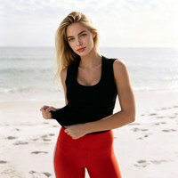 Tank Top Wanita Bergaya Model Crop Nyaman, Atasan Kasual Modis