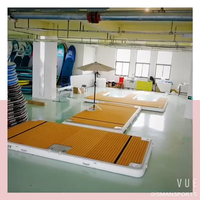 Station flottante gonflable pour équipement aquatique, tapis de fête