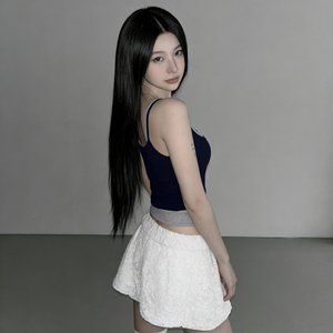 เสื้อสายเดี่ยวเข้ารูปแบบถักบุนวมสั้นสำหรับผู้หญิงเสื้อสายเดี่ยวเข้ารูประบายอากาศเป็นมิตรกับสิ่งแวดล้อมใส่สบายๆดูเป็นชั้นๆแบบเรียบง่าย - Product Image 5