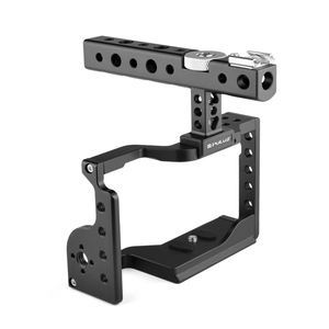 Support de montage de caméra professionnel de haute qualité PULUZ plate-forme de stabilisateur de Cage de caméra vidéo avec poignée pour <span class=keywords><strong>Sony</strong></span> <span class=keywords><strong>A6600</strong></span> / ILCE-6600 - Product Image 2