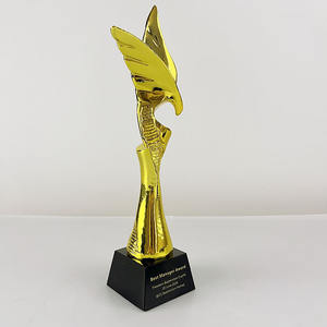 Trofeo de Cristal con Forma de Fénix de Resina Dorada para Eventos, Premio MH-NJ0419 - Product Image 3