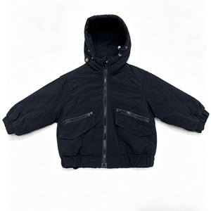 Veste à capuche en jean pour enfants garçons et filles, style safari, écologique, coupe-vent, épaisse, avec poches zippées, <span class=keywords><strong>parka</strong></span>, streetwear, vêtements d'extérieur pour l'automne et l'hiver - Product Image 2